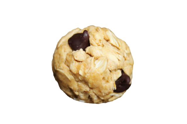 Whole Food Protein Balls with Probiotics - Chocolate Chip Cookie Dough Snacks - 8g Protein Snack - Gluten Free Energy Balls (1 Pack of 12 Balls)