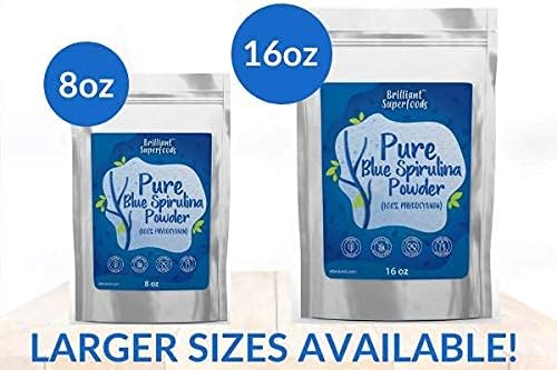 Ellie's Best Organic Blue Spirulina Powder (Phycocyanin Extract) - 60 Servings - Odorless - Vegan, Non GMO, Gluten-Free, Dairy-Free - Organic Food Coloring - for Smoothies & Protein Drinks etc