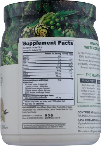 PlantFusion Complete Vegan Protein Powder 1 lb