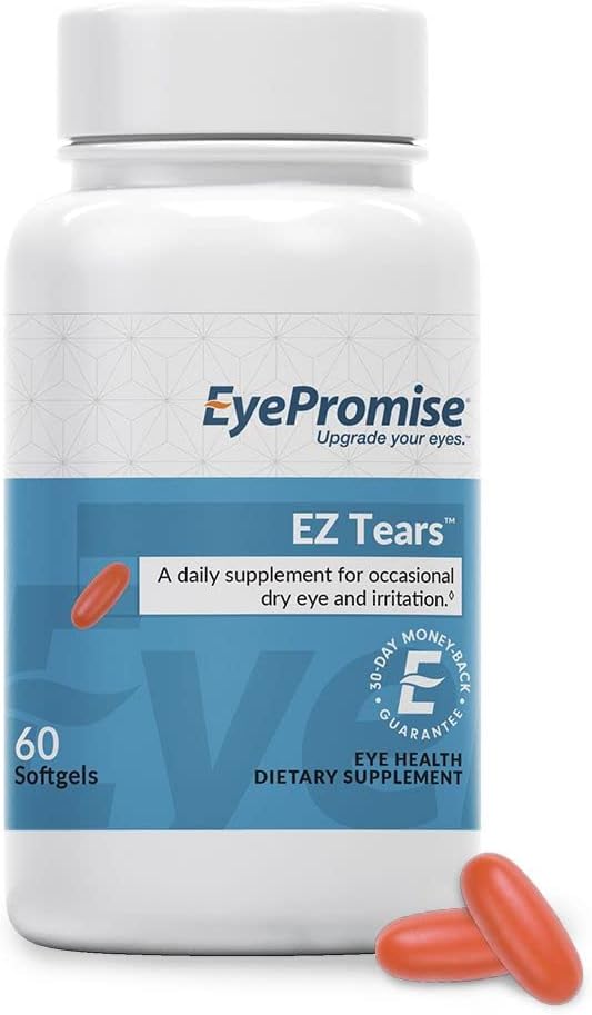 EyePromise Ez Tears Eye Vitamin – Omega-3s and 8 Other