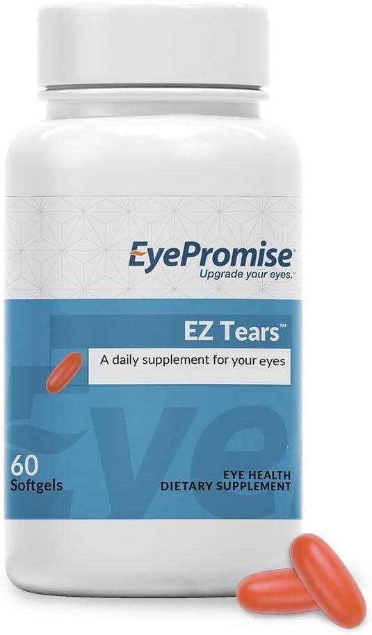EyePromise Ez Tears Eye Vitamin – Omega-3s and 8 Other