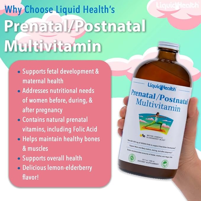LIQUIDHEALTH Prenatal/Postnatal Multiple Liquid Women's Multivitamin (32 oz)