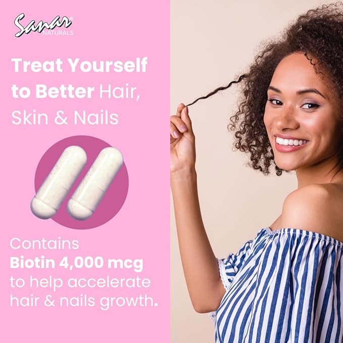 Sanar Naturals Collagen Pills with Biotin, 150 Capsules
