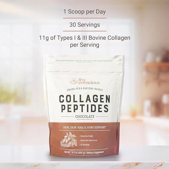 Live Conscious Collagen Peptides Powder (2-Pack)