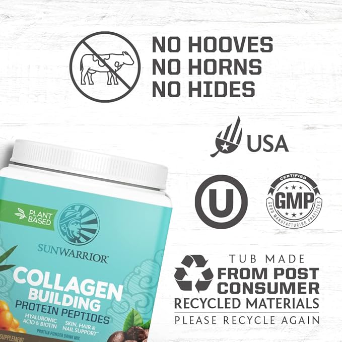 Sunwarrior Vegan Collagen Protein Powder Plant-based 20 Servings