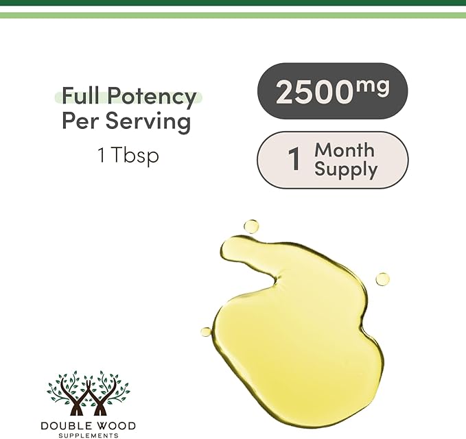 Double Wood Supplements Liquid Collagen - 2500mg of Hydrolyzed Bovine Collagen - 32 Servings - for Women and Men - 30 mcg of Biotin - Sugar Free Pear Flavor