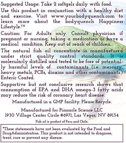Omega-3 High Potency DHA & EPA 2000 mg 1000 mg 500 mg Health,120 Softgels