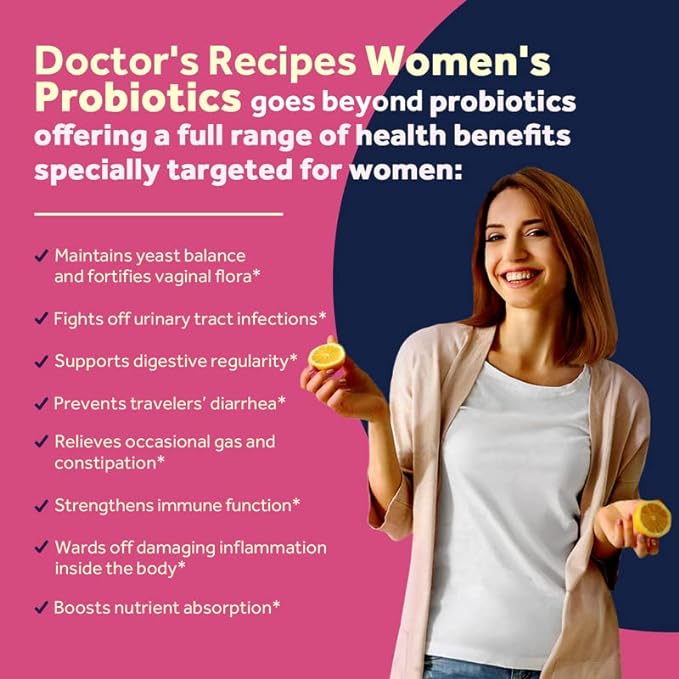 Doctor's Recipes Probiotics for Women, 100 32 Strains, 30 Caps