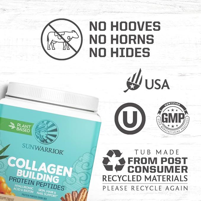 Sunwarrior Vegan Collagen Protein Powder Plant-based 20 Servings