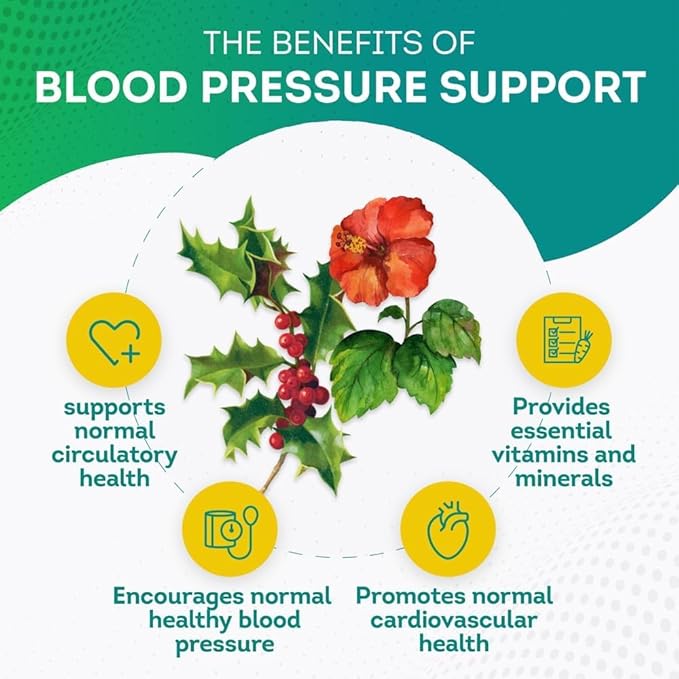 PurePremium Blood Pressure Supplements with Hawthorn Berry, Hibiscus - Nitric Oxide for Normal Blood Pressure Support w/Vitamin B12 - Garlic Supplements for Normal Nitric Oxide - 90 Caps