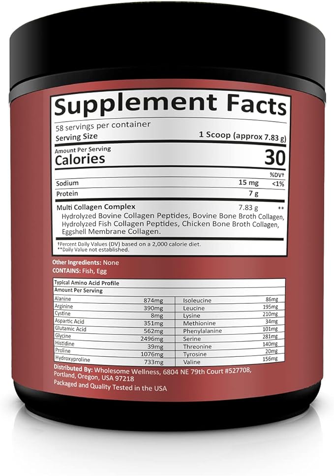 Multi Collagen Protein Powder Hydrolyzed (Type
