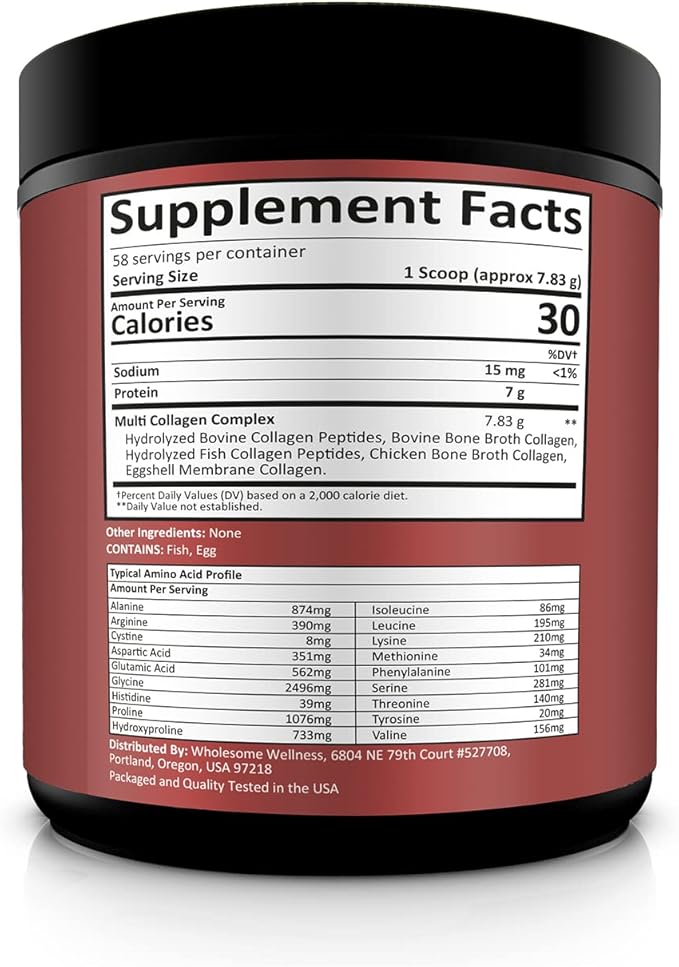 Multi Collagen Protein Powder Hydrolyzed (Type