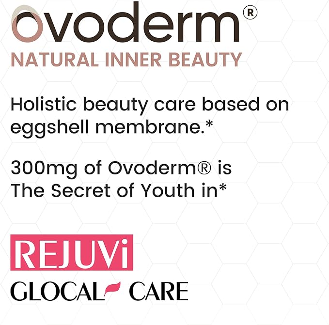 GlocalCare Rejuvi Skin Rejuvenation - Collagen Synthesis, Anti-Wrinkles with Ovoderm, Grape Seed Extract, Coenzyme Q10, Folate