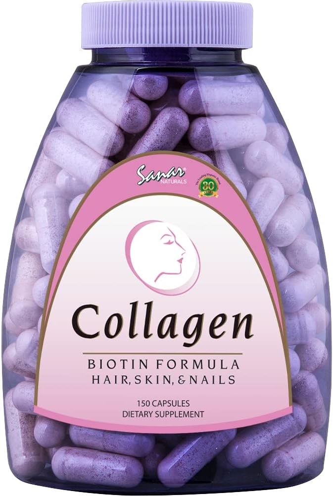 Sanar Naturals Collagen Pills with Biotin, 150 Capsules