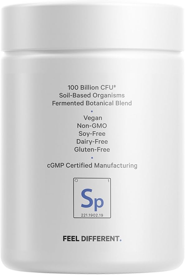 Codeage SBO Probiotics, 100 Billion CFUs Per Serving, Multi Strain Soil Based Organisms Blend and Organic Fermented Botanical Blend, Shelf-Stable, 90 Capsules