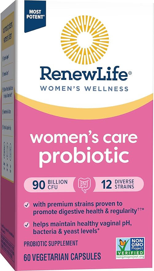 Renew Life Women's Probiotic Capsules, Supports 90 Billion 60 Ct