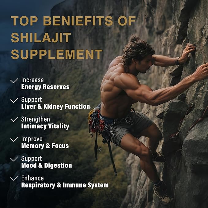 2 Pack Shilajit Supplement 15,000MG 60% Fulvic B12 for