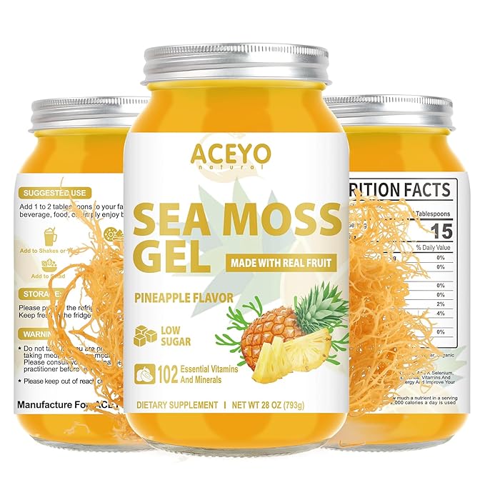 (28 OZ) Sea Moss Gel Organic 102 Vitamins