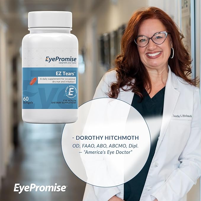 EyePromise Ez Tears Eye Vitamin – Omega-3s and 8 Other