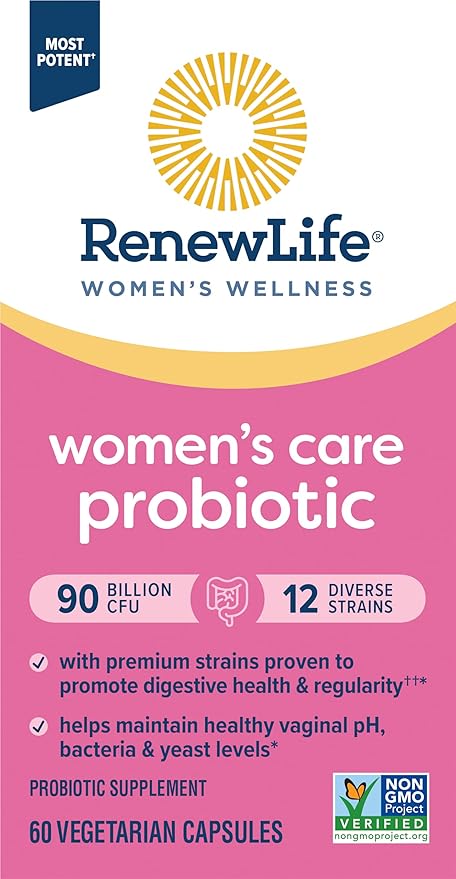 Renew Life Women's Probiotic Capsules, Supports 90 Billion 60 Ct