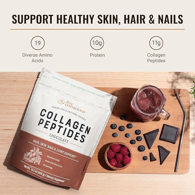 Live Conscious Collagen Peptides Powder (2-Pack)