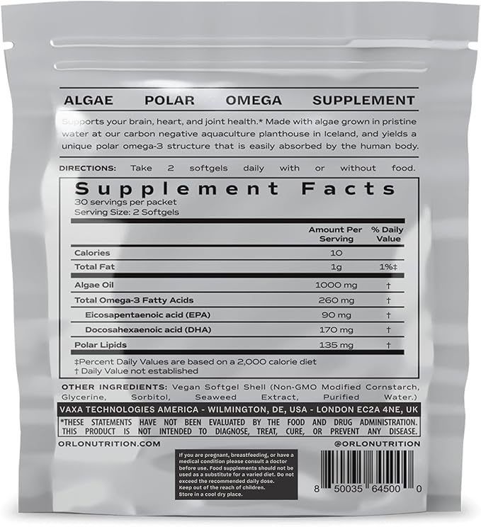 Omega 3 - Vegan Omega 3 Omega3s - Omega-3 Oil (60 Mini