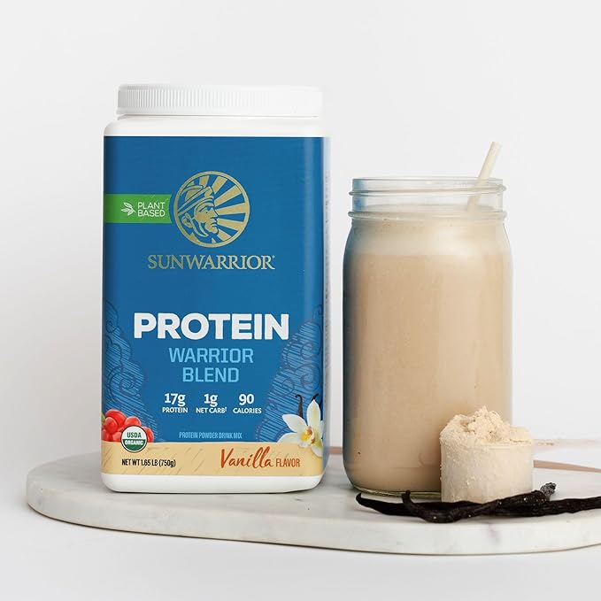 Sunwarrior Vegan Protein Powder Organic Plant-Based Protein 30 Servings