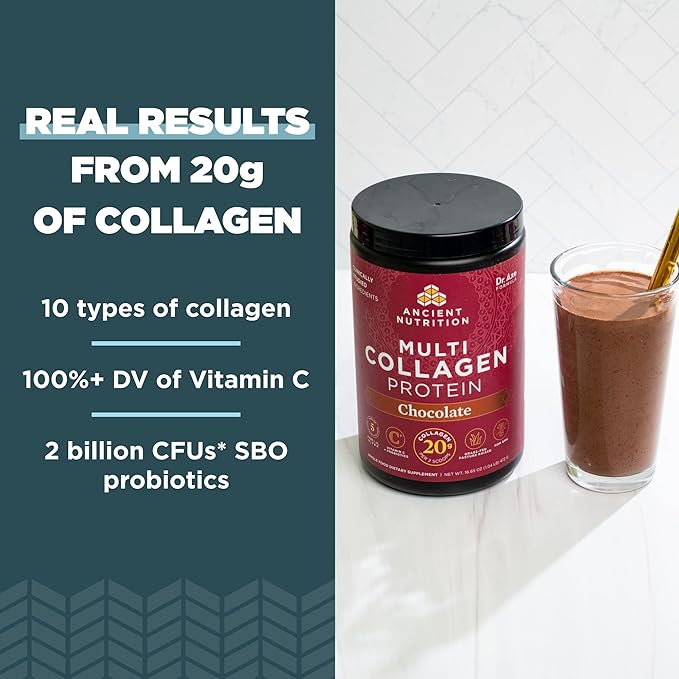 Ancient Nutrition Collagen Powder Protein, Multi 45 Servings, 16.65oz
