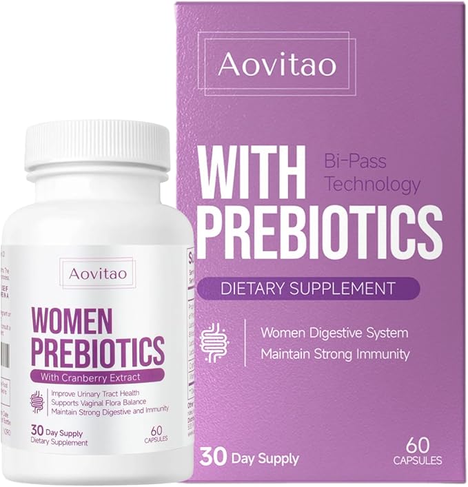 Vaginal Probiotics Women Ph Balance Pills Female Gut Health Prebiotics 60 Billion CFU Capsules Digestive Urinary Tract Support