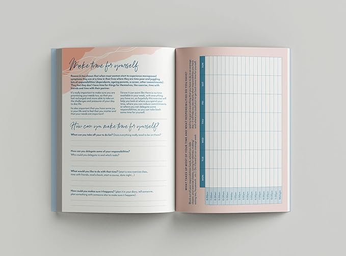 Menopause Coaching journal, Menopause Diary, supporting