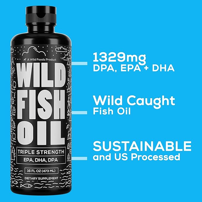 Wild Foods Liquid Omega 3 Fish 16 oz (2 pk)