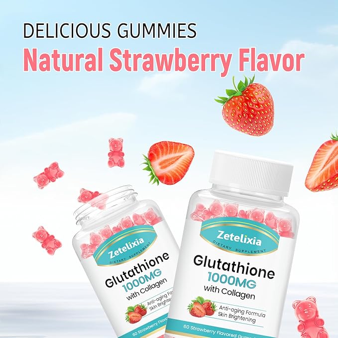 Glutathione Collagen Gummies, Collagen Gummies 60 Count