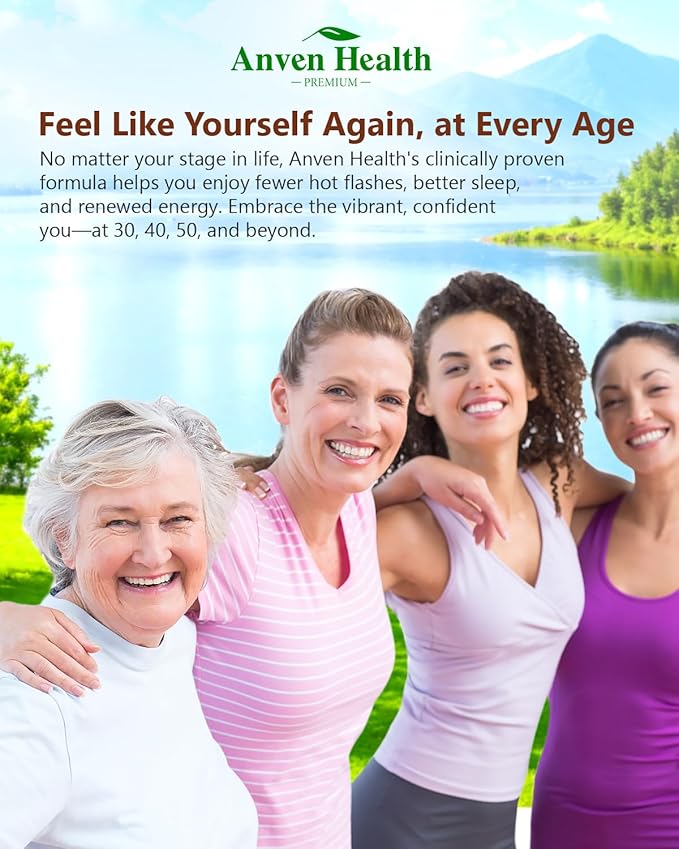 Menopause Supplements for Women Menopause Probiotics Relief, Supports Hot Flashes, Night Sweats, Bloating & Gut Health with Herbs, Collagen Peptides, Vitamin B6 & D3 | 180 Veggie Caps