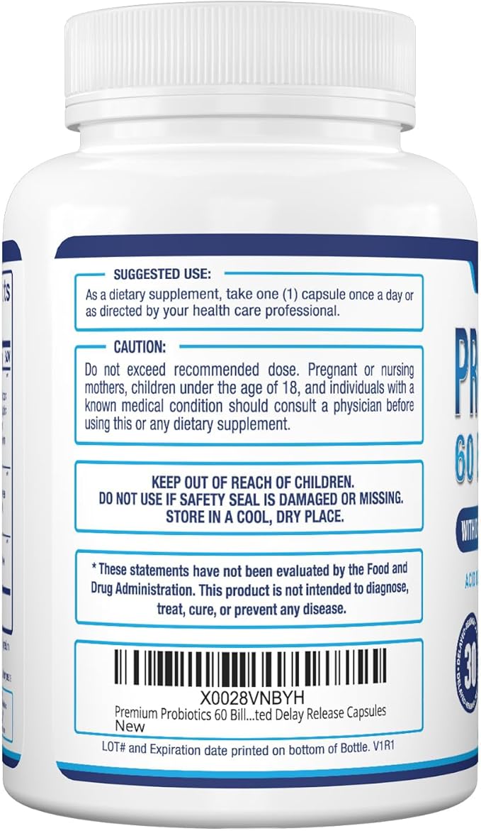 Purely Optimal Premium Probiotics 60 Billion
