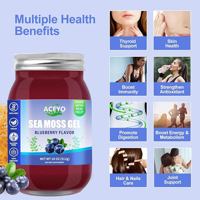 (18 OZ) Irish Sea Moss Gel 102 Vitamins