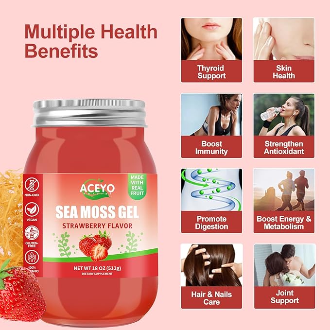 (18 OZ) Irish Sea Moss Gel 102 Vitamins
