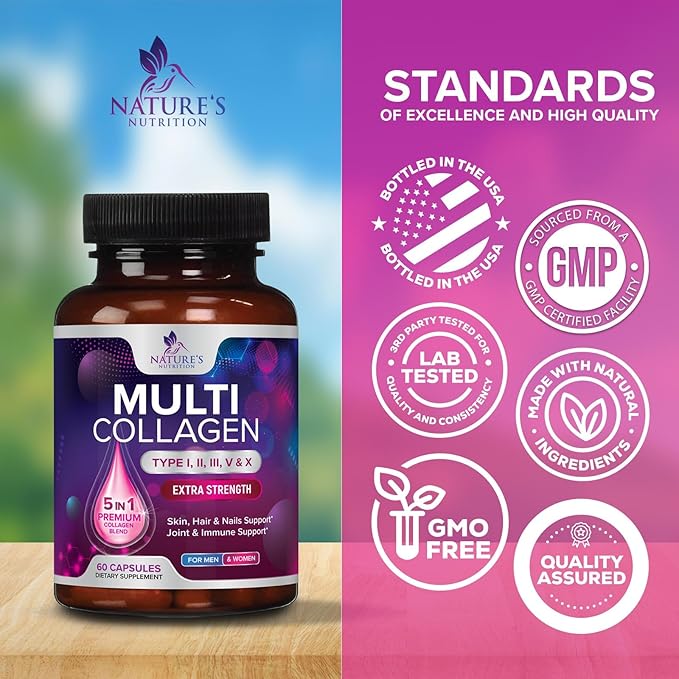 Collagen Peptides for Women & Men 60 Capsules