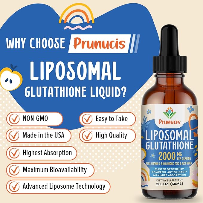 2000 MG Liposomal Glutathione Liquid, 98% 12 FL.OZ