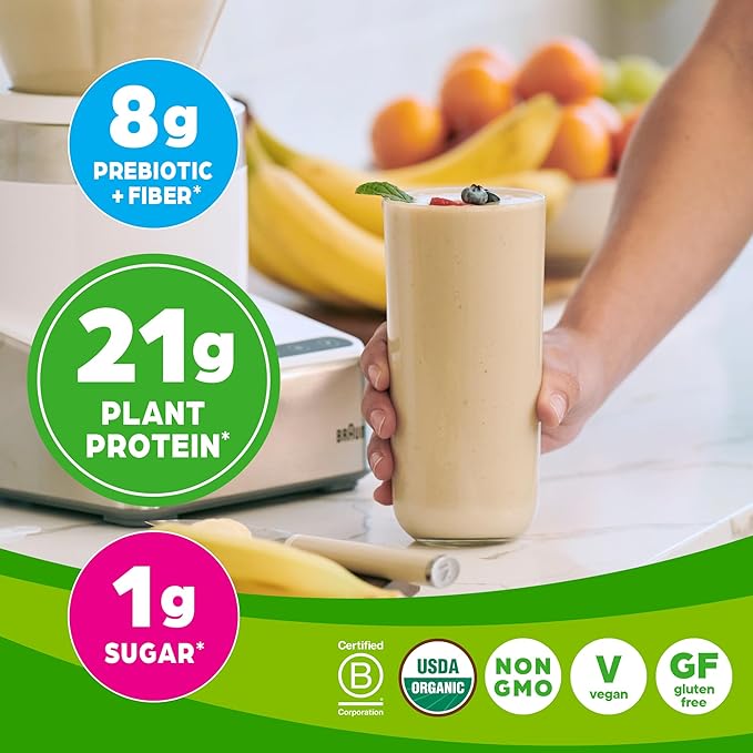Orgain Organic Vegan Protein + 50 21g Plant 8g Prebiotic 2.02 lb