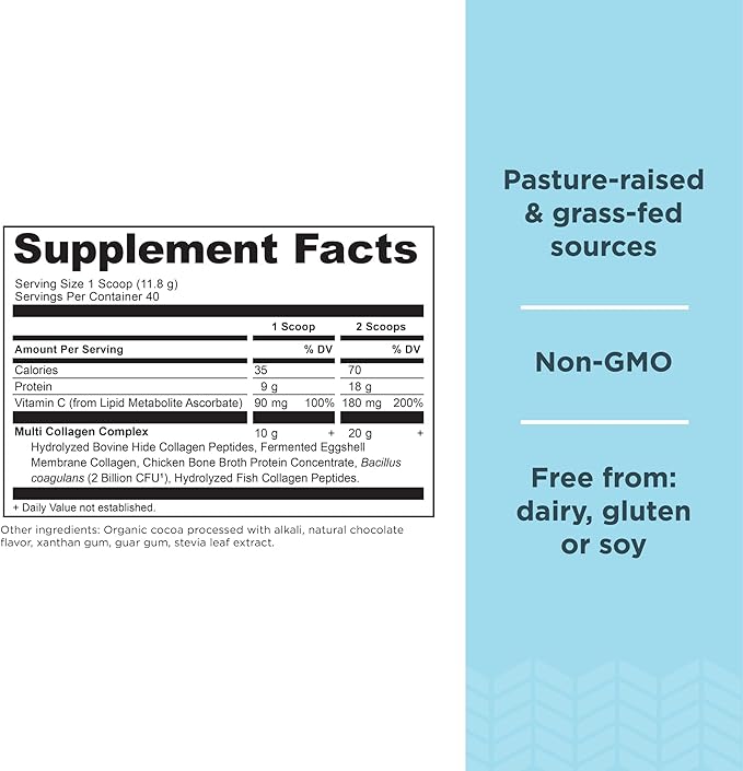 Ancient Nutrition Collagen Powder Protein, Multi 45 Servings, 16.65oz