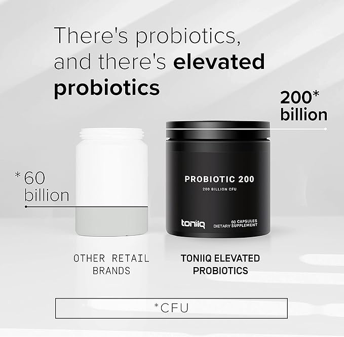 Toniiq 200 Billion CFU Probiotic Supplement 30 Verified