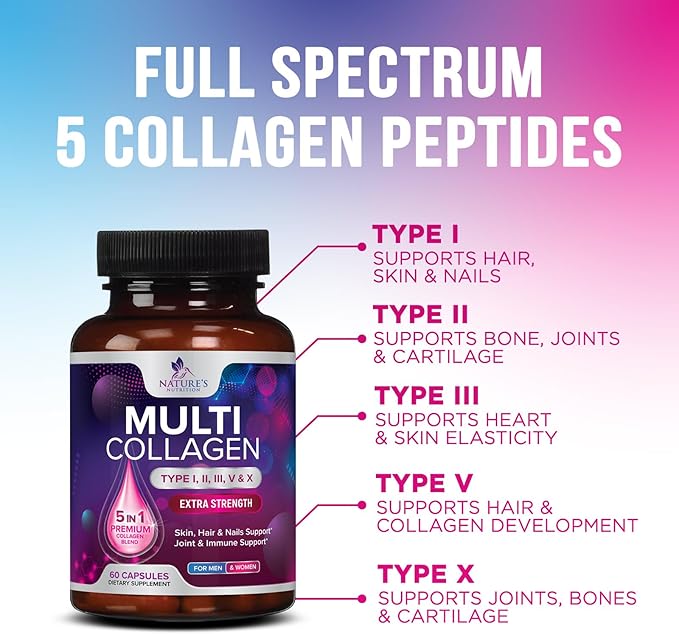 Collagen Peptides for Women & Men 60 Capsules