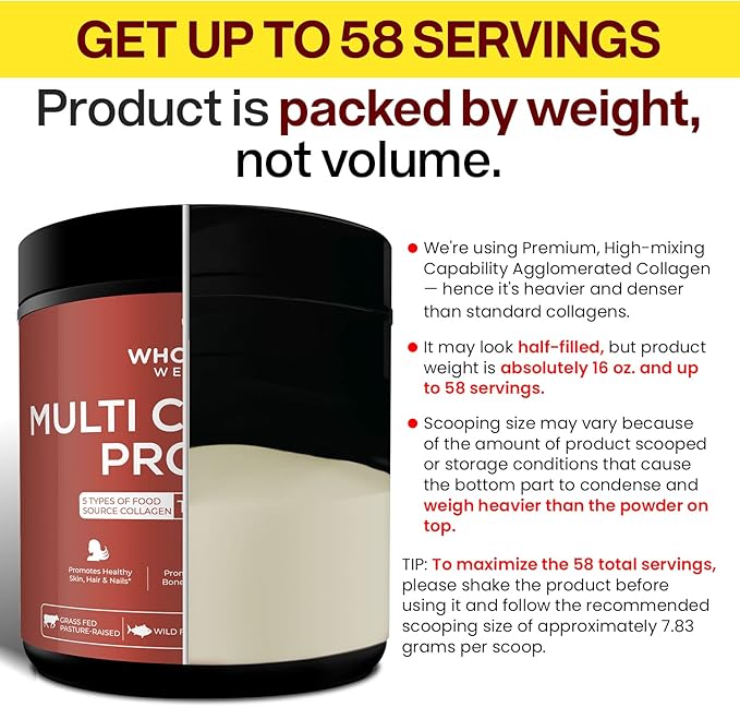 Multi Collagen Protein Powder Hydrolyzed (Type