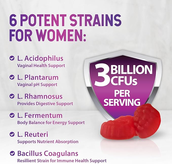 Menopause Probiotic for Women Gummy 3 Billion 120 Gummies