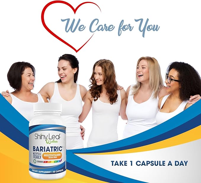 Shiny Leaf Bariatric Multivitamin Iron-Free Capsules (6 Months 180 Caps)