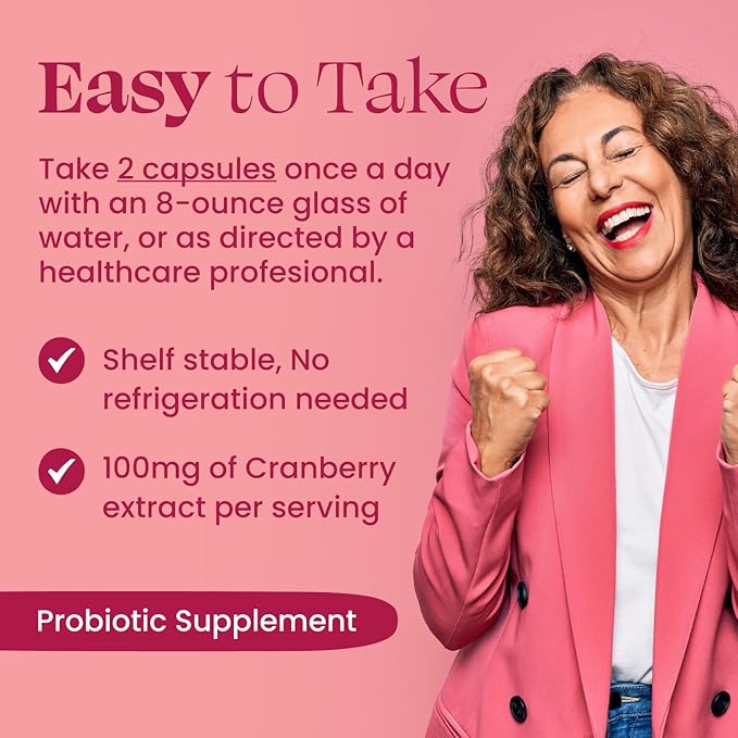 Vaginal Probiotics for Women with Prebiotics, 2 Month 120 Capsules