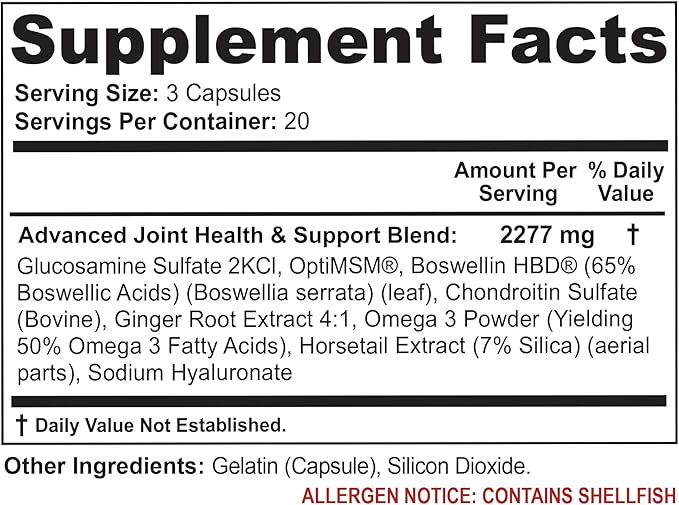 (3 Bottles) Maximum Strength Joint Health 60ct Each