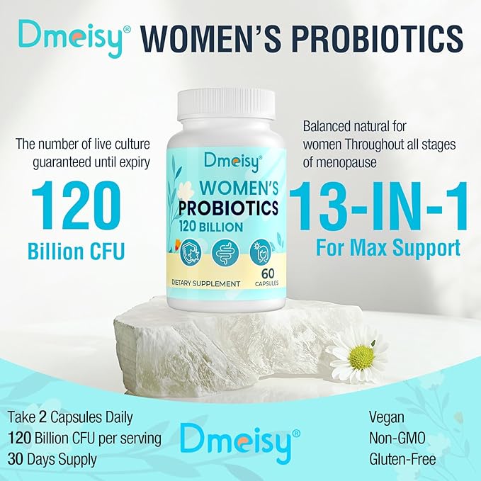 Menopause Supplements for Women, 120 Billion 13-in-1 Herbs 60 Capsule
