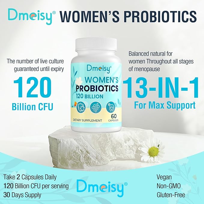 Menopause Supplements for Women, 120 Billion 13-in-1 Herbs 60 Capsule