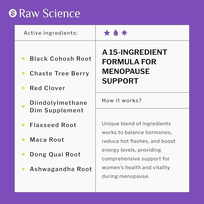 Menopause Supplements for Women 60 Capsules